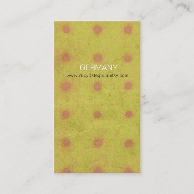Polka Dots Business Card (Front)