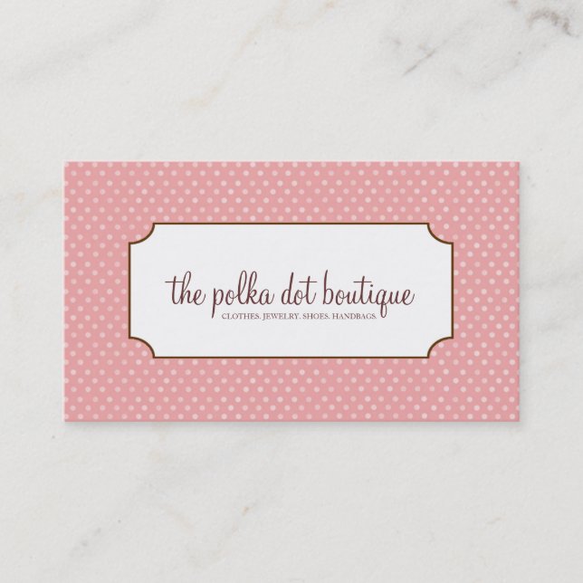 Polka Dots Business Cards (Front)