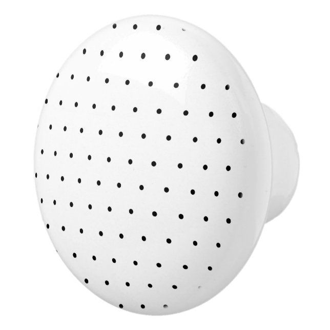 Polka Dots Ceramic Knob (Right)