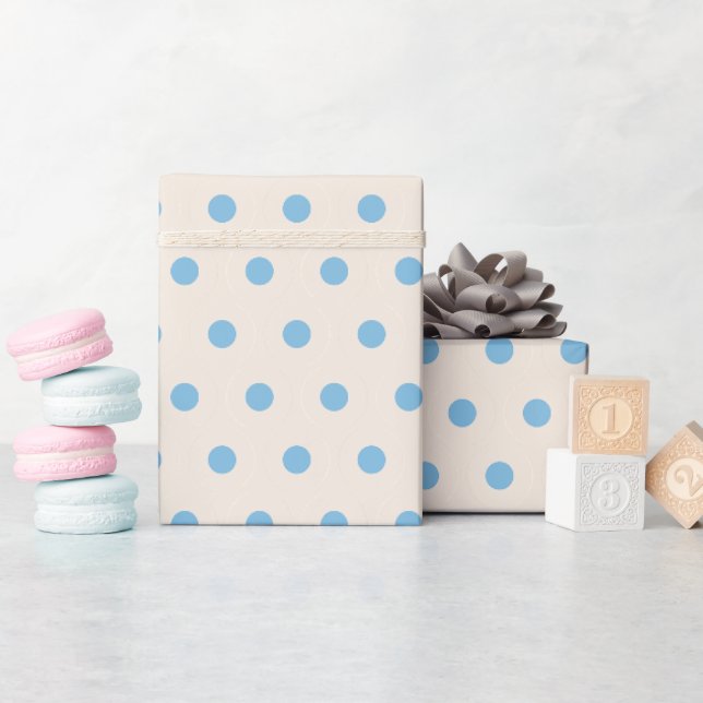  Polka Dots Clean Simple Minimal Wrapping Paper (Baby Shower)