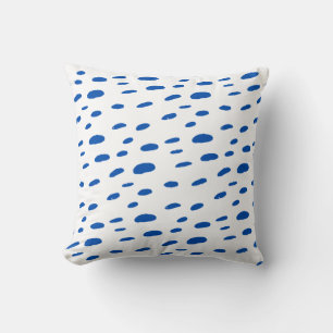 Polka Dots Cobalt Blue Pattern Cushion
