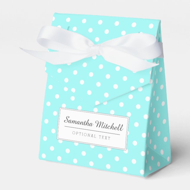 Polka Dots Favour Box (Front Side)