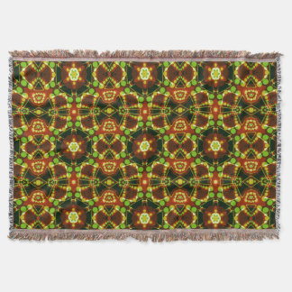 Polka Dots Geometric Star Woven Throw Blanket