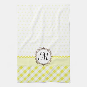 polka dots, gingham checks, and a ricrac centre st tea towel