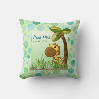 Polka Dots Giraffe Keepsake Pillow