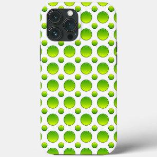 Polka dots green element iPhone 13 pro max case