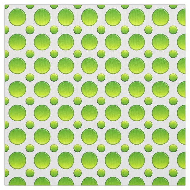 Polka dots green pattern fabric (Swatch)