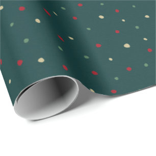 Polka Dots Holiday Wrapping Paper