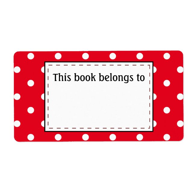 Polka Dots in Red and White (Front)