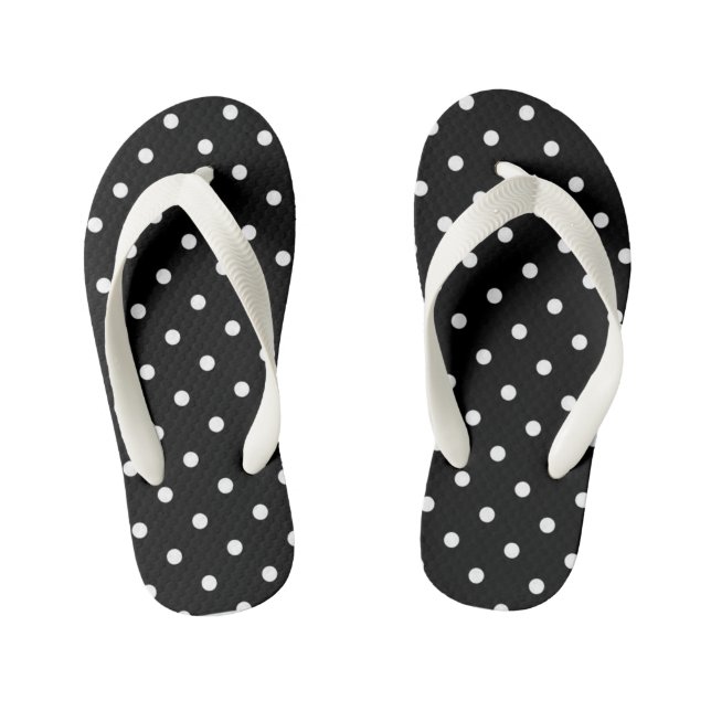 Polka Dots Kid's Thongs (Footbed)