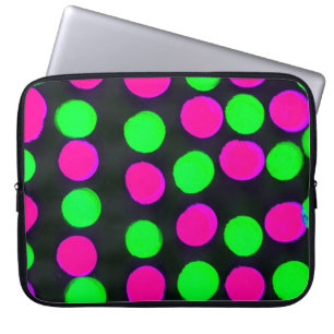 Polka dots laptop sleeve