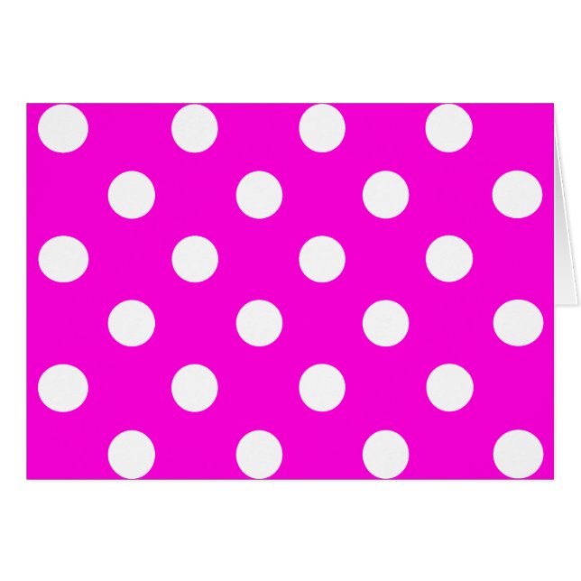 Polka dots magenta #FF00DC (Front Horizontal)