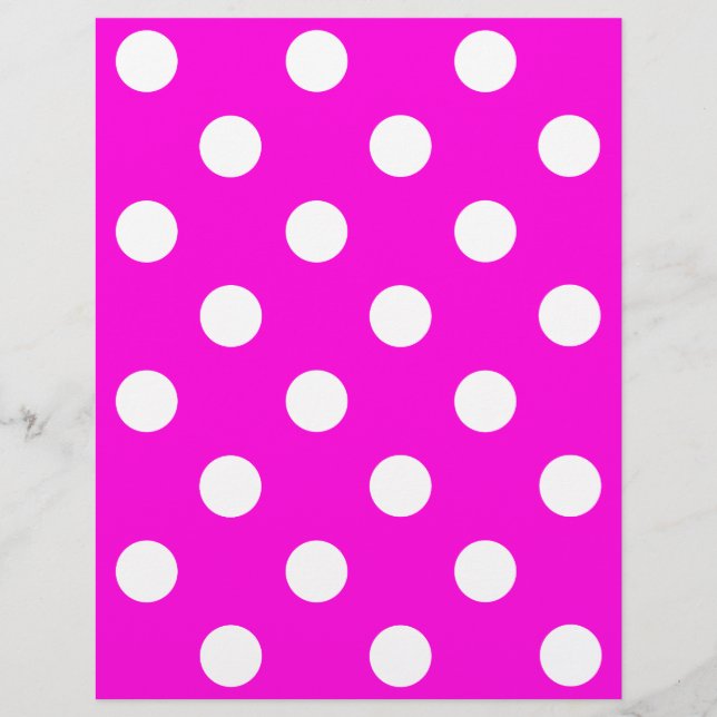 Polka dots magenta #FF00DC (Front)