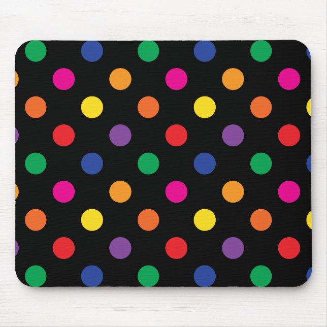 Polka Dots Mouse Pad (Front)