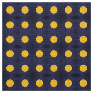 Polka dots night pattern fabric