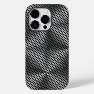 Polka Dots on Metal Plate 01x4 Black BG Case-Mate iPhone 14 Pro Case