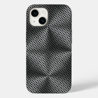 Polka Dots on Metal Plate 01x4 Black BG