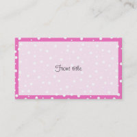 Polka Dots on Pink Background