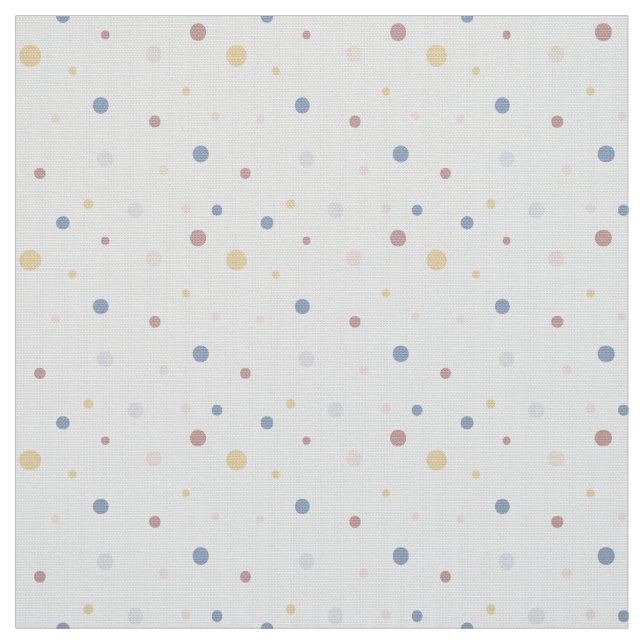 Polka Dots on White Fabric By The Yard Fat Quarter (Swatch)