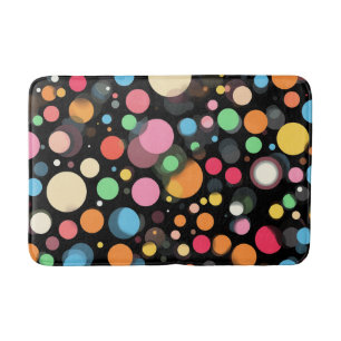 Polka Dots Pattern Bath Mat