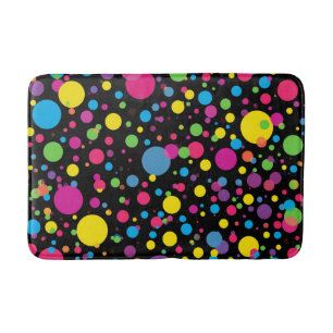 Polka Dots Pattern Bath Mat