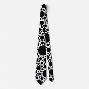 Polka Dots Pattern Black + your backgr. & ideas Tie