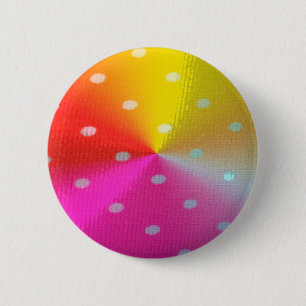 polka dots Pattern colourful colours 6 Cm Round Badge