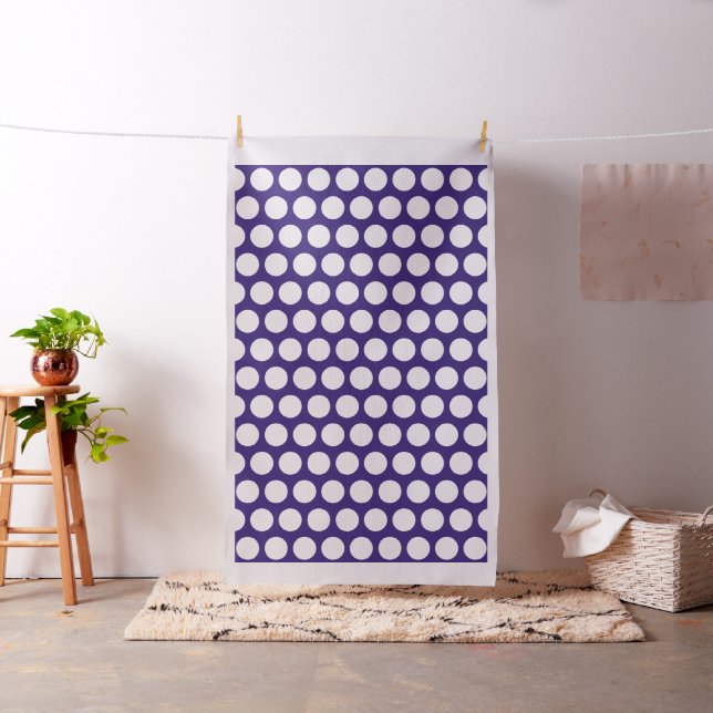 Polka dots pattern on ultra violet fabric (In Situ)