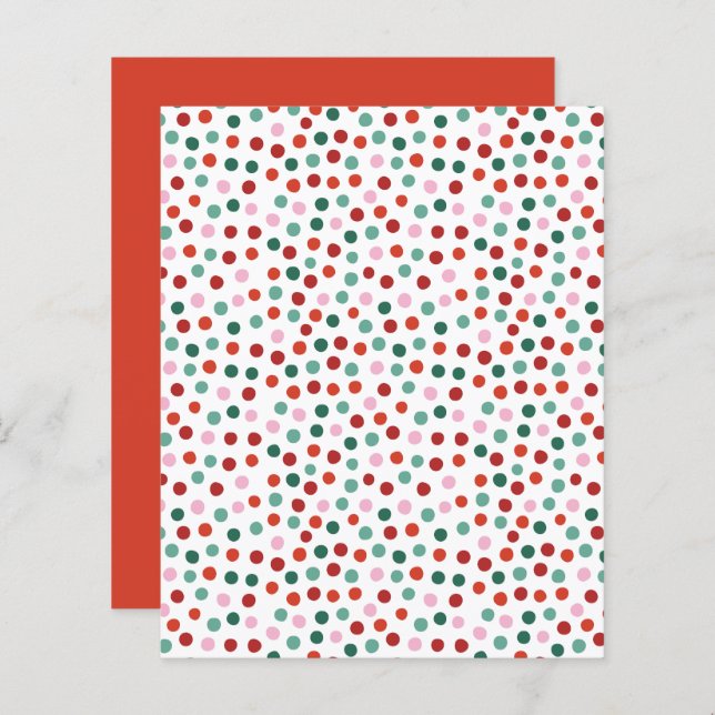 Polka Dots Pattern Scrapbook Paper (Front/Back)