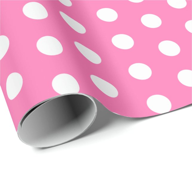Polka Dots Perky Pattern Bright Colours Wrapping Paper (Roll Corner)