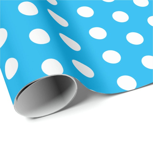 Polka Dots Perky Pattern Bright Colours Wrapping Paper (Roll Corner)
