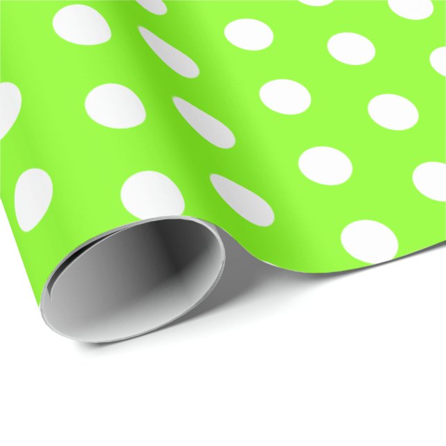 Polka Dots Perky Pattern Bright Colours Wrapping Paper (Roll Corner)