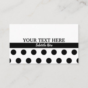 Polka Dots Personalized customized Business Card