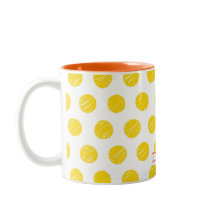 Polka Dots Personalized Name Yellow Orange Fun