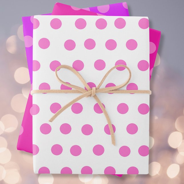 Polka dots Pink wrapping paper (Creator Uploaded)