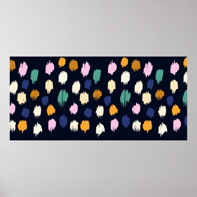 Polka dots seamless pattern poster (Front)
