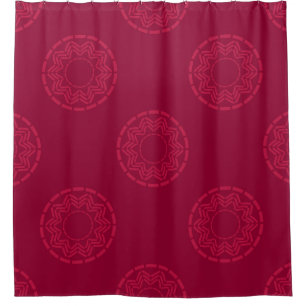Polka dots seamless pattern. Vintage geometric bac Shower Curtain