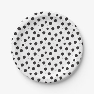 Polka dots She's Tying the Knot Bridal Shower  Paper Plate