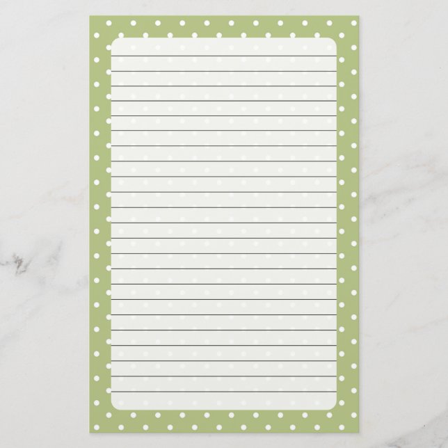 Polka Dots Stationery (Front)