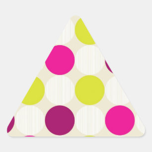 Polka Dots Triangle Sticker