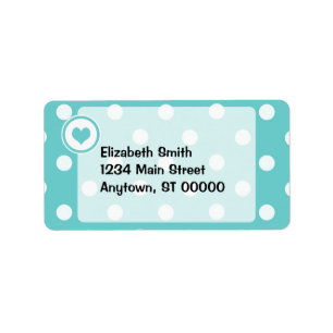 Polka Dots with a Heart V3 Label