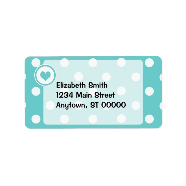 Polka Dots with a Heart V3 Label (Front)