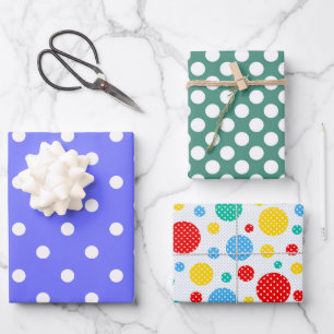 Polka Dots  Wrapping Paper Sheet