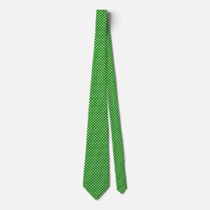 Polka Dotted Designer India Green Tie