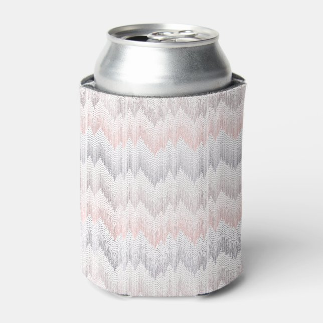 Polka Dotted Mountain Peak Pattern Can Cooler (Can Front)