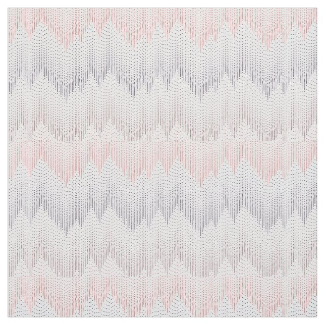 Polka Dotted Mountain Peak Pattern Fabric (Swatch)