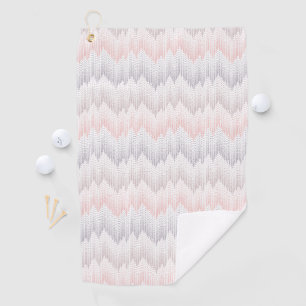 Polka Dotted Mountain Peak Pattern Golf Towel