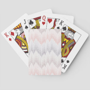 Polka Dotted Mountain Peak Pattern Playing Cards