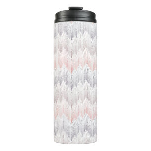 Polka Dotted Mountain Peak Pattern Thermal Tumbler