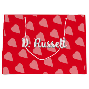 Polka Heart Gift Bag